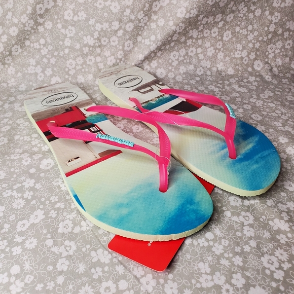 Havaianas Alpargatas Apple Green Flip Flops NWT - Picture 2 of 6